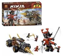 Конструктор BL NINJA 11163 «Земляной бур Коула» (Ninjago 70669), 53.0x30.5x7.0 см, 610 дет.