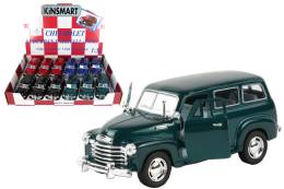 Mашинка металлическая KINSMART American Series 1950 Chevrolet Suburban Carryall 1:36 4 цвета в дисплее, мин. партия 12 шт