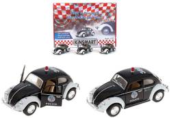 Mашинка металлическая KINSMART KT5057DP European Series 1967 Volkswagen Classical Beetle (Police) 1:32, 12 штук в дисплее