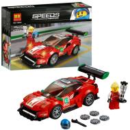 Конструктор LARI Speeds Champion 10943 «Ferrari 488 GT3 "Scuderia Corsa"» (Speed Champions 75886), 26.0x19.0x5.0 см, 185 деталей