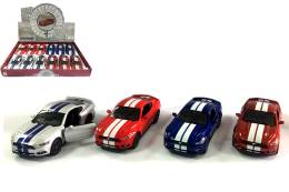 Mашинка металлическая KINSMART KT5386DF American Series 2015 Ford Mustang GT with printing 1:38, 12 штук в дисплее