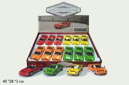 Mашинка металлическая KINSMART KT5390D European Series 1971 Lamborghini Miura P400 SV 1:34, 12 штук в дисплее