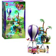 Конструктор BL Friend 11607 «Джунгли: спасение тигра на воздушном шаре» (Friends Tiger Hot Air Balloon Jungle Rescue  41423), 22х37х6.5 см, 308 деталей