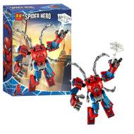 Конструктор LARI Spider Hero 11496 «Человек-Паук: трансформер» (Marvel Super Heroes Spiderman Spider-Man Mech 76146), 24.5х17.0х4.5 см, 166 деталей