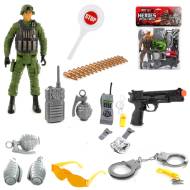 Военный набор Real Heroes  Special Forces  из 17 предметов CJD-0823 в пакете 34.5х24.0х3.0 см