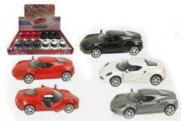 Mашинка металлическая KINSMART KT5366D European Series 2013 Alfa Romeo 4C 1:32, 12 штук в дисплее