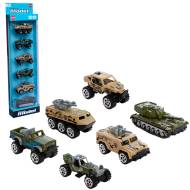 Набор металлических военных машинок Die Cast Model 1:64 TN-1073B 6 в 1 в коробке 34.5х10.5х4.0 см