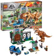 Конструктор BL Dinosaur World 10920 «Побег Ти-Рекса» (Juniors Jurassic World T. rex Breakout 10758), 38.0x26.0x5.5 см, 168 деталей