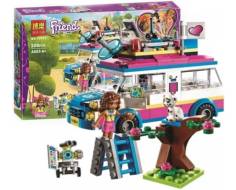 Конструктор BL FRIEND "Передвижная научная лаборатория Оливии" (аналог LEGO Friends 41333) 33.3x21.0x5.0 см, 228 дет.