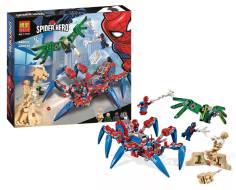 Конструктор BL Super Heroes 11187 «Паучий вездеход» (Spider-Man Spider-Man's Spider Crawler 76114), 33.0х31.0х6.0 см, 440 деталей