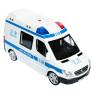 Машина металлическая Mercedes-Benz Sprinter Police 1:32 16.5х9.0х7.0 см  со световыми и звуковыми эффектами в коробке 39.5х36.0х10.0 см 8 штук